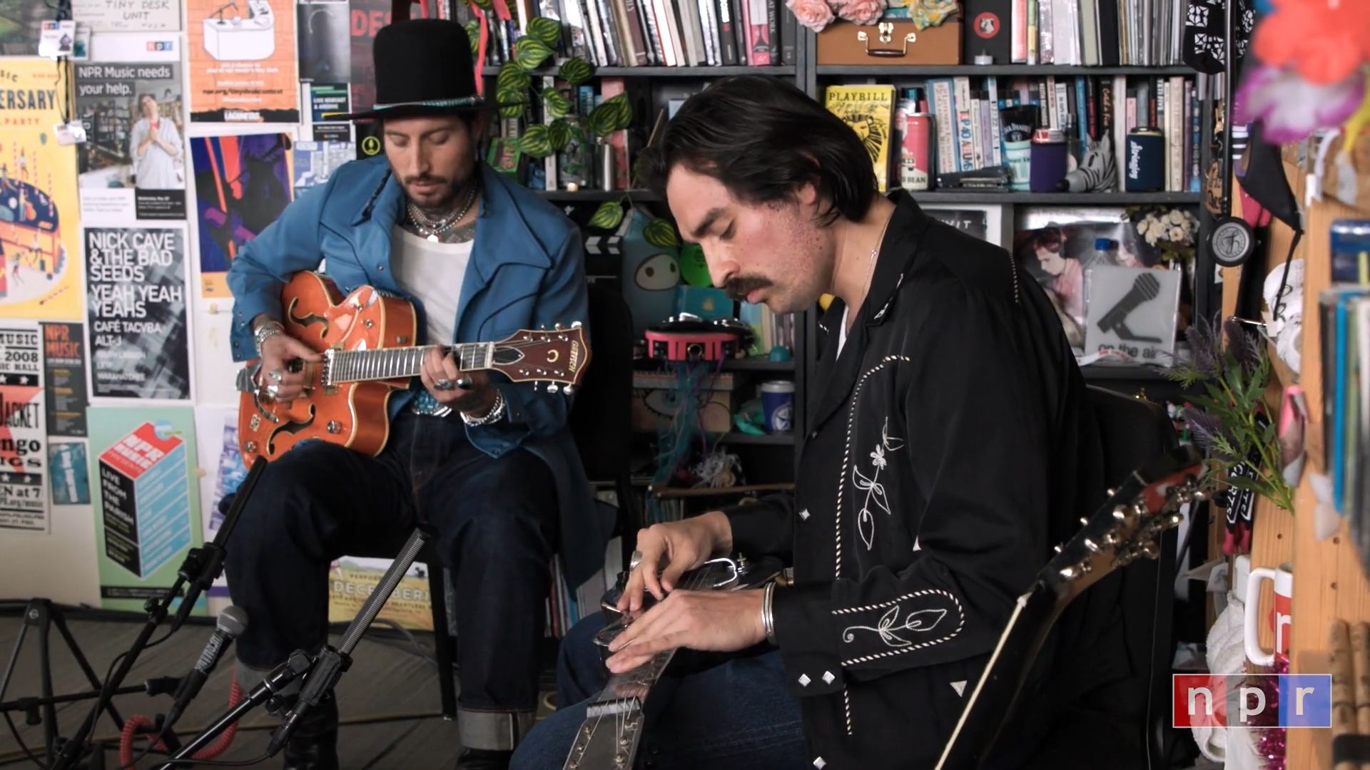 Alejandro Gutiérrez and Estevan Gutiérrez perform in NPR's offices