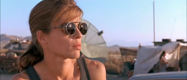 Sarah Connor gazing into the distance